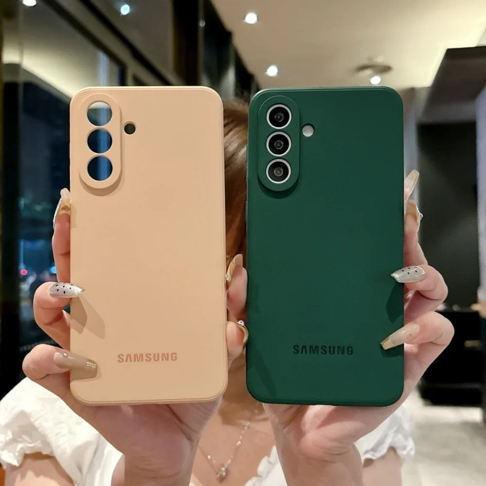 For Samsung Galaxy A56 5G Case Soft Liquid Silicone A56 A36 A16 A55 A35 A15 A26 S25 S24 S26 Ultra Plus FE Shockproof Case Cover