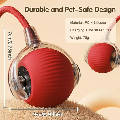 Electric Interactive Ball Toy – Obstacle-Avoidance Pet Toy