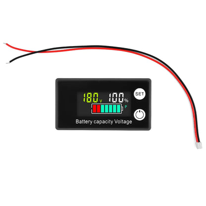 DC 8V-100V Battery Capacity Indicator Lead Acid Lithium LiFe PO4 Car Motorcycle Voltmeter Voltage Gauge 12V 24V 48V 72V