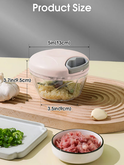 500/900ML Garlic Chopper Manual Rotate Vegetable Cutter Chopper Slicer Fruit Garlic Crusher Kitchen Gadget Blenders Meat Grinder