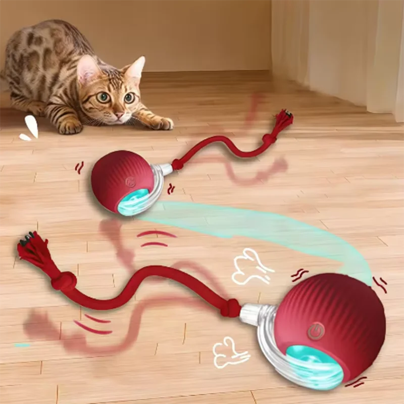 Electric Interactive Ball Toy – Obstacle-Avoidance Pet Toy