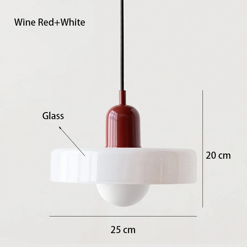 Nordic Glass Bauhaus Dining Room Chandelier Living Room Bedroom Bar Retro Coffee Shop Decoration Chandelier Lighting Fixtures