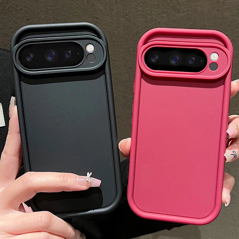 Soft  Solid Color Case For Google Pixel 10 9 8 7 Pro 9A 8A 7A Pixel 10 9 Pro XL Shockproof Cover For Pixel 7 8 9 Pro Phone Cases