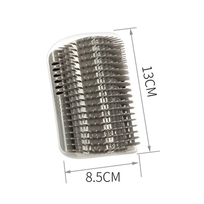 Cat Corner Grooming Brush & Removable Scratcher Comb