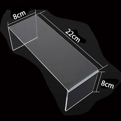 U Shape Acrylic Display Riser Stand, Clear Jewelry Display Riser Shelf Showcase For Dessert Cupcake Shoes Anime Figure Display