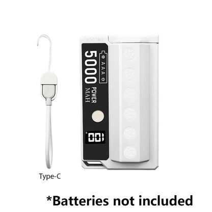 Byscoon Portable Power Bank 22.5W Fast Charging Removable Replaceable 21700 Battery (Not Included) for iPhone 16 15 Samsung