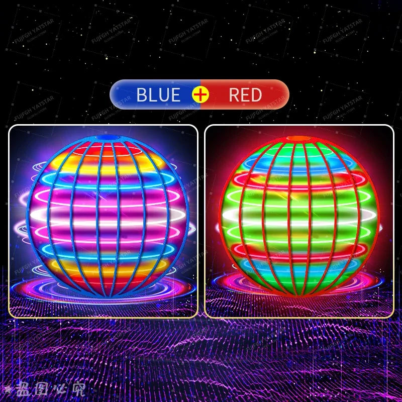 AI Flying Ball Hand-Controlled Color LED Cosmic Ball 360° Rotating Hover Ball Suitable For Indoor And Outdoor Toys The Best Gift