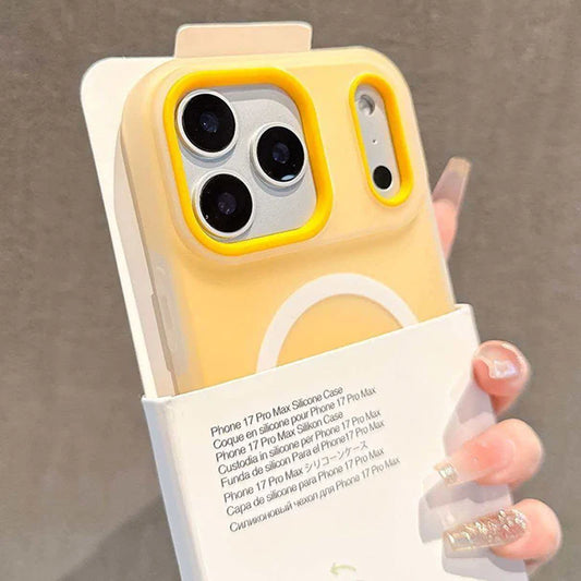 Luxury Candy Color 2 IN 1 Magnetic Case For iPhone 17 Air 16 15 14 13 12 11 Pro Max Plus For Magsafe Wireless Charge Matte Cover