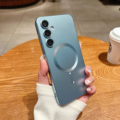 Luxury Matte Magnetic Phone Case For Samsung Galaxy S26 S25 S24 S23 S 26 Ultra Plus S26Ultra For Magsafe Silicone Soft Cover