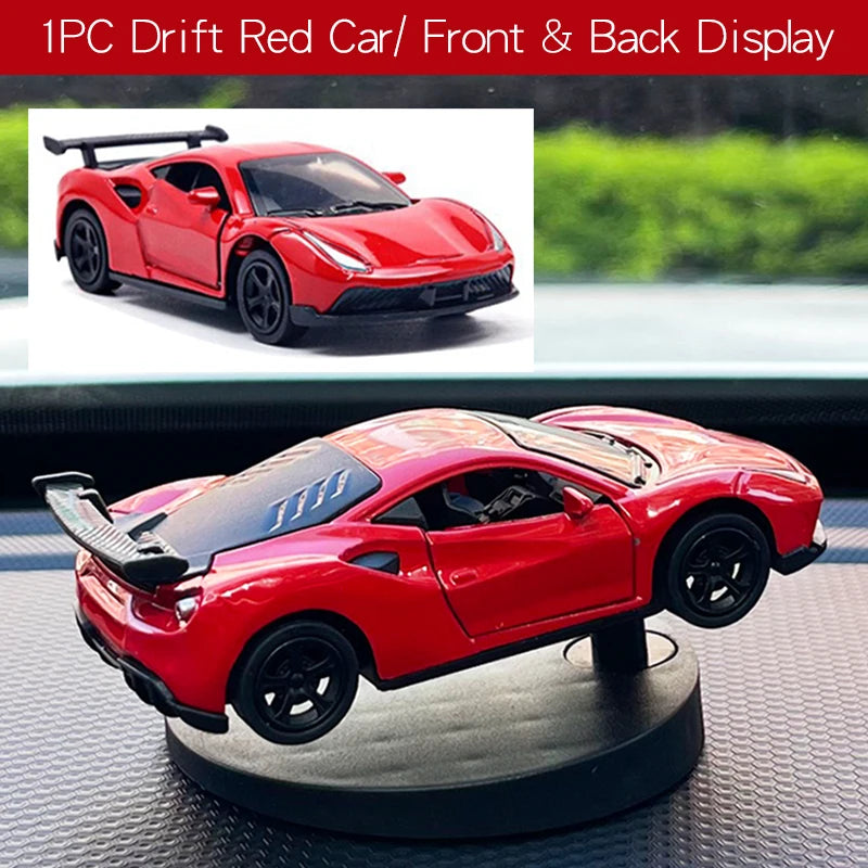 Drift Car Dashboard Ornament – Swinging Sports Car Decor
