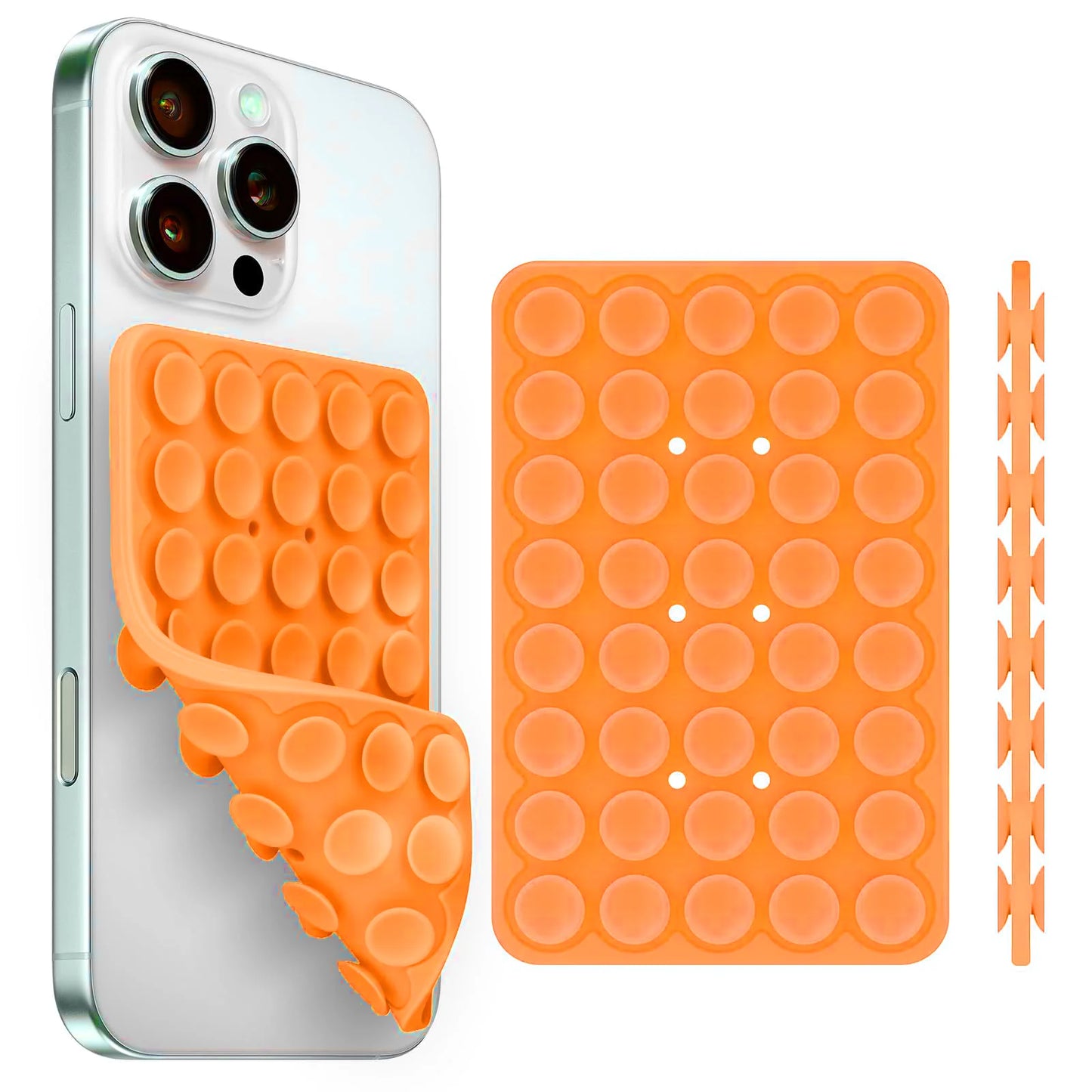 Silicone Suction Cup Phone Holde Multifunctional Fixed Anti-slip Mobile Fixture Double Sided Detachable Phone Rubber Sucker Pad