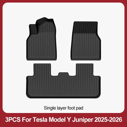For Tesla New Model Y Juniper Premium/Performance 2025+ TPE Floor Mats Luggage Mat Wear-resistant Foot Pads ModelY Trunk Mats