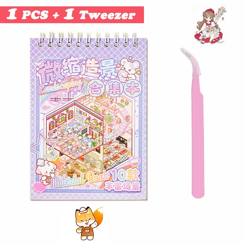 20Pcs 20in1 3D Cartoon Sticker Book | DIY Scenes Creative Gift for Kids, Portable Sticker Album for Birthday Christmas Crafts