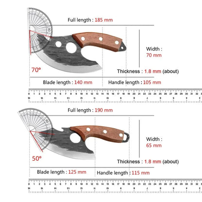 Multifunctional Knife Forged Kitchen Knife Stainless Steel Meat Cleaver Boning Knife with Bottle Opener Pocket With Knife Cover