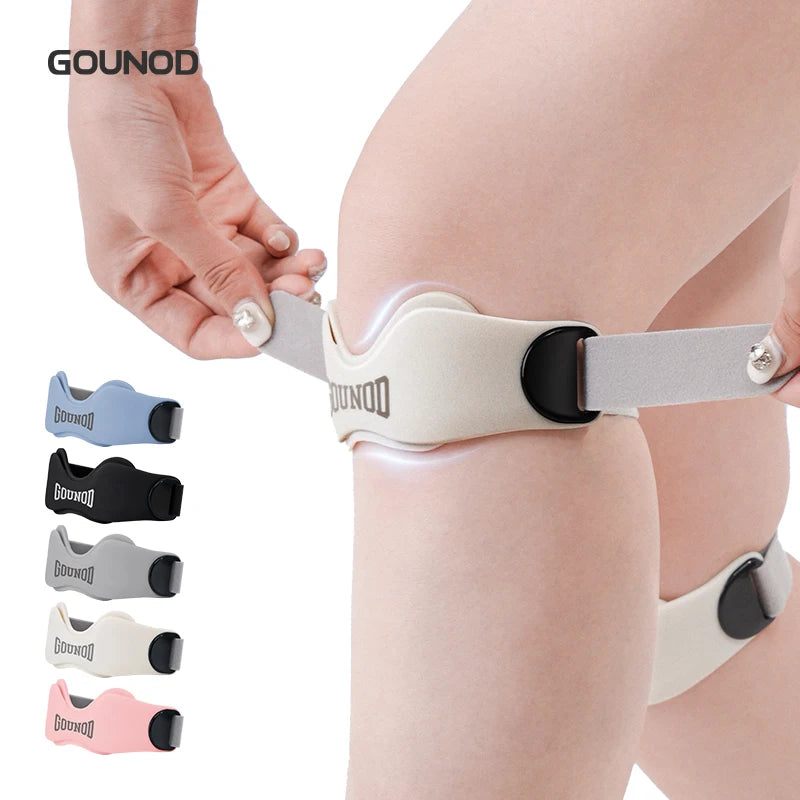 1PC/2PC Gounod Professional Knee Support Running Cycling Basketball Training Outdoor Fitness Exercise Adjustable Strap Durable