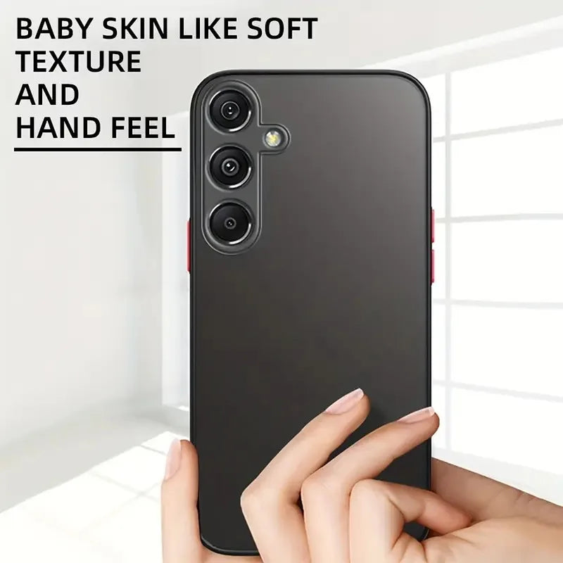 Soft TPU Shockproof Armor Matte Phone Case For Samsung Galaxy S26 S25 S24 S23 S 25 Ultra Plus Cases Clear Hard Bumper Back Cover