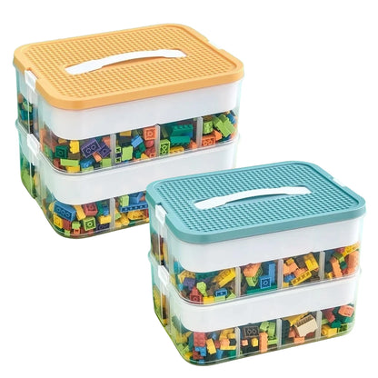Plastic Storage Box For Lego Children Jigsaw Puzzle Building Block Container Classification Part Sort Box Kidroom Toy Organizer