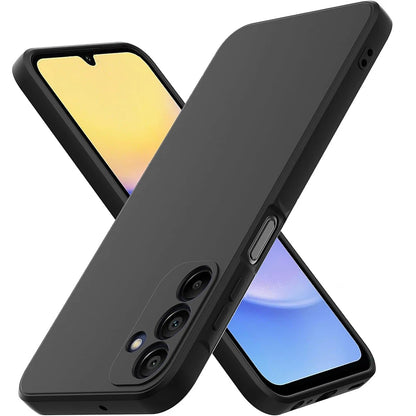 Ultra Thin Matte Soft Silicone Case For Samsung Galaxy S25 S24 S23 S22 S21 FE Plus Ultra A06 A16 A26 A36 A56 Black Cover Bumper