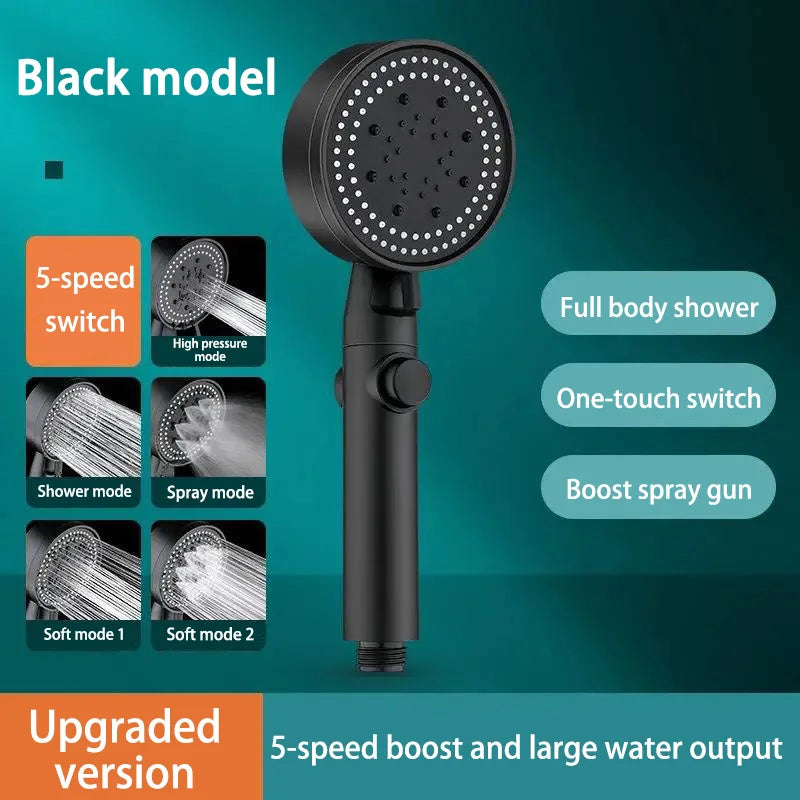 For Xiaomi Shower Head 5 Modes Water Saving Adjustable High Pressure Showerhead Handheld Spray Hangable Bathroom Accessories New
