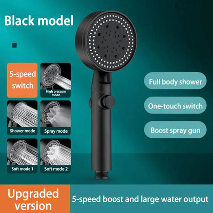 For Xiaomi Shower Head 5 Modes Water Saving Adjustable High Pressure Showerhead Handheld Spray Hangable Bathroom Accessories New
