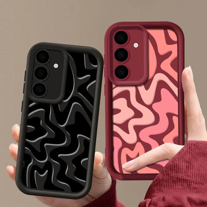 Striped Pattern Phone Case For Samsung Galaxy A57 A27 A37 A56 A16 A17 A36 A26 A55 A54 A15 S26 S25 S24 S23 S22 Ultra S25 FE Cover