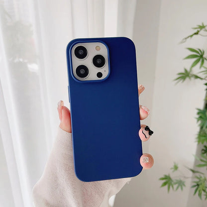 Luxury Candy Color Silicone Soft Case For iPhone 16 15 14 13 12 11 Pro Max Plus Mini Matte Frosted Cover Ultra Thin Shell Coque