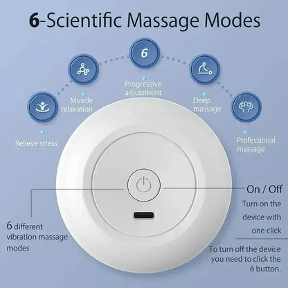 Mini Portable Massage Gun Deep Tissue Percussion Handheld Muscle Massager for Athletes Body Back Pain Relief