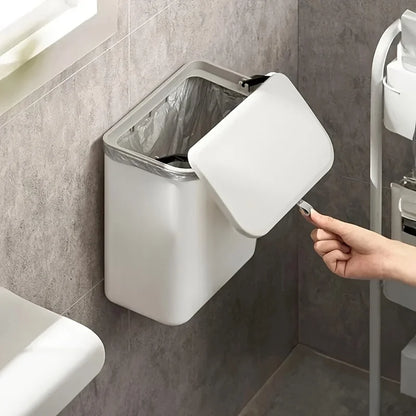 Wall-Mounted Trash Bin — Space-Saving Kitchen Waste Bin