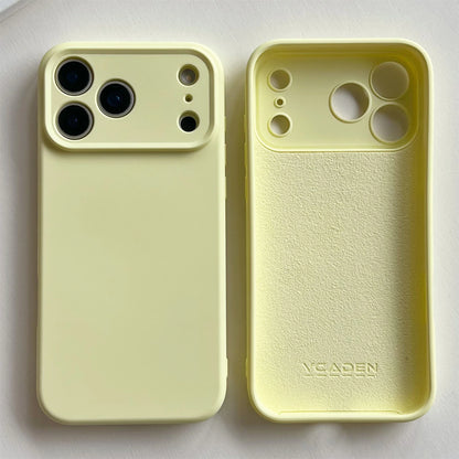 Shockproof Bumper For iPhone 17 Air New For iPhone 17 Pro Max Case For Apple iPhone 17 Pro Cover Yellow Liquid Silicone Rubber