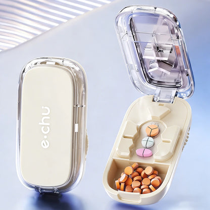 Portable Pill Splitter Pill Divider, and Pill Cutter That Can Precisely and Evenly Split Pills into Halves, Thirds, and Quarters