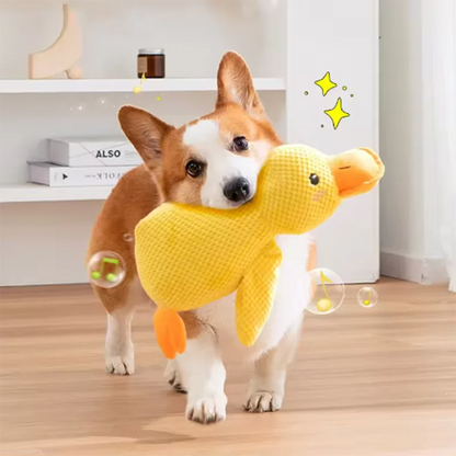 Yellow Duck Squeaky Plush Toy for Dogs