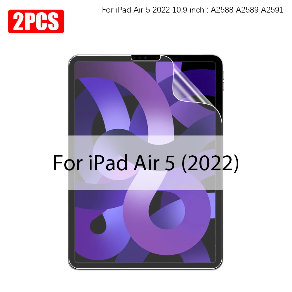 2PCS Paper Film Like For iPad 11th A16 10 9 9th 10th Generation Pro 13 M4 M5 12.9 Screen Protector Ipad Air 11 5 4 M3 M2 Mini 7