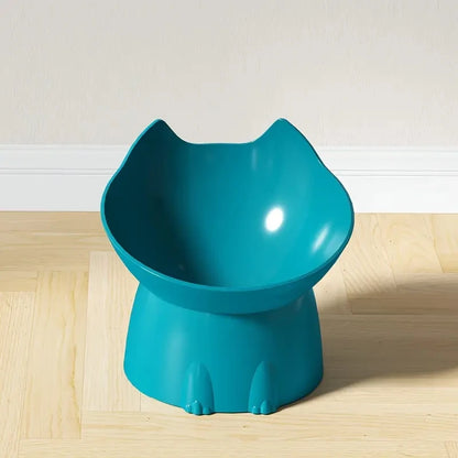 WhiskerWare Elevated Cat Bowl – Anti-Tip Raised Feeding Dish