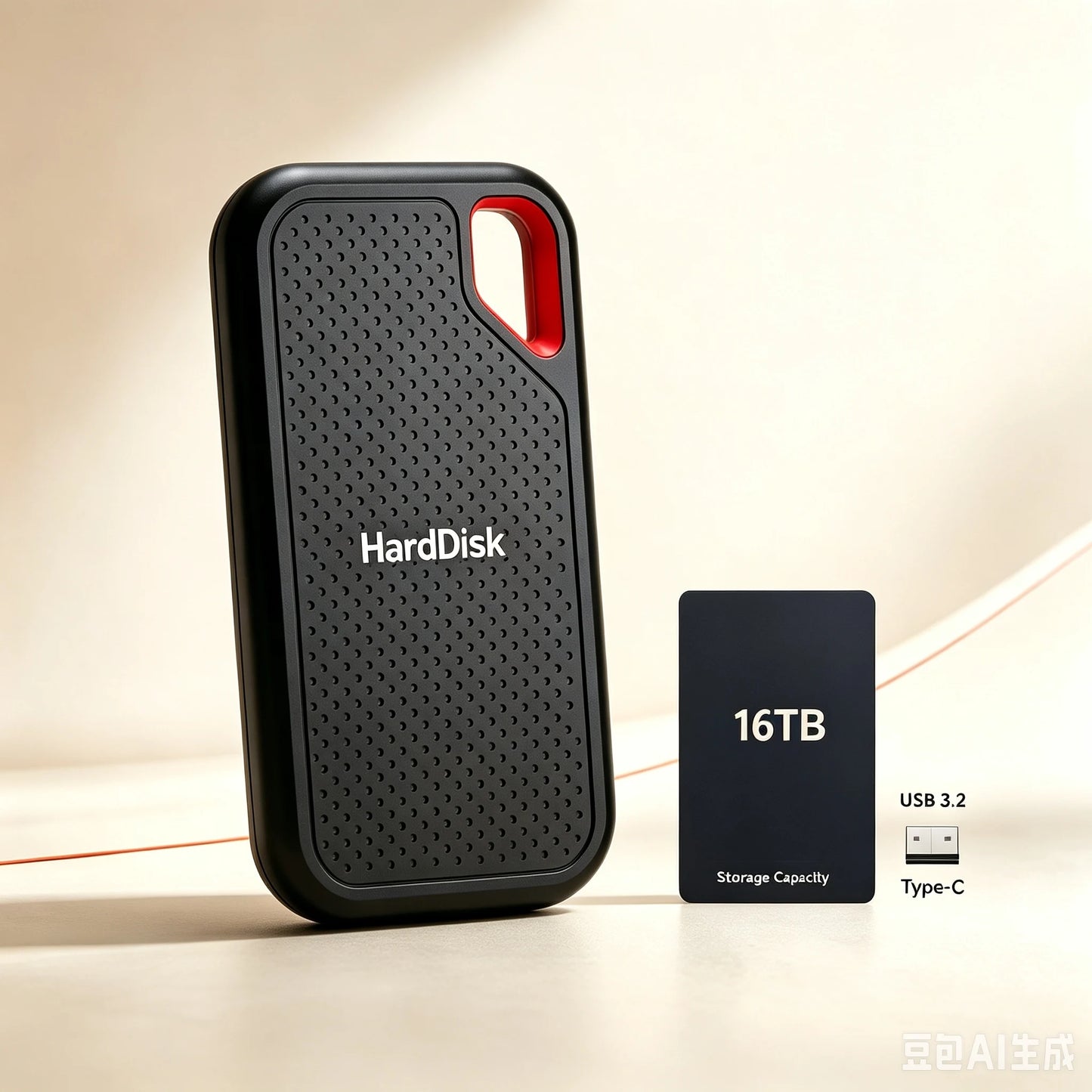 Light Pocket External Hard Drive1TB Hard Disk Storage Device Compatible SSD for MAC PC