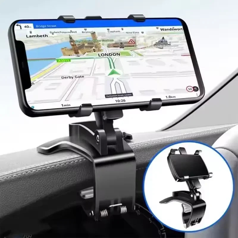 Universal 360° Rotation Car Phone Holder Stand Car Dashboard Clip Mount GPS Navigation Bracket For iPhone Samsung Xiaomi Huawei