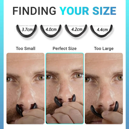 Nasal Breathing Strips Kit, Black Nasal Dilator System, Anti-Snore Nose Vents for Better Sleep Quality, Snoring Relief Aid