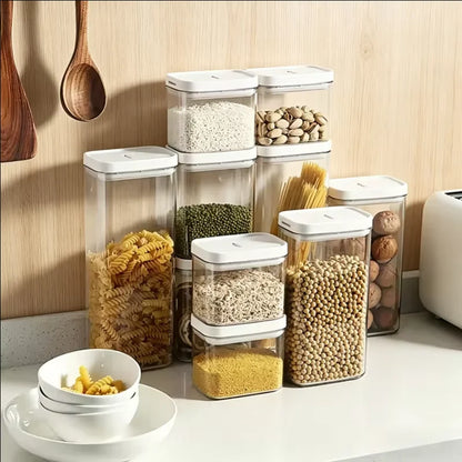 Transparent Plastic Grain Seal Tank Spaghetti Storage Container Moisture-Proof Snack Jar Kitchen Food Tank Pasta Storage Box
