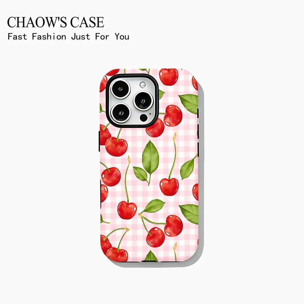 Tropical Fruit iPhone Case – Double-Layer Back Cover