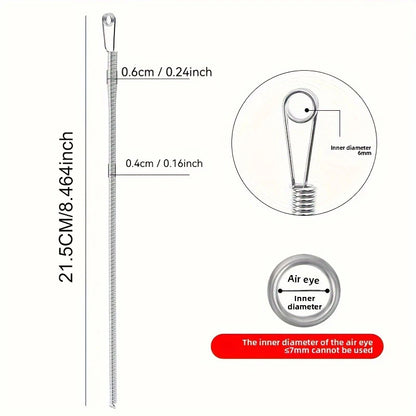 Bendable Spring Drawstring Threader Clip Pants Hoodies Elastic Band Lace Cord Flexible Drawstring Thread DIY Sewing Accessories