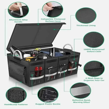 Big Capacity Car Storage Box Car Trunk Organizer Eco-Friendly Super Durable Collapsible Cargo Storage Tool Auto Trucks Trunk Box