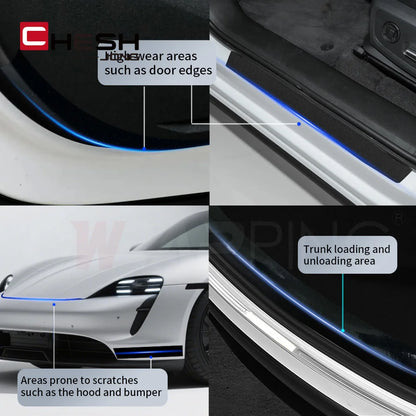 3D Carbon Fiber Car Sticker Paste Protector Glossy Black Vinyl Wrap Film Car Wrap Sheet Film Waterproof Protection Accessories