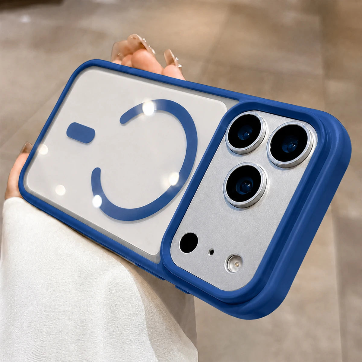 Clear Magnetic Phone Case With Soft-Touch Shockproof Bumper, Acrylic Transparent Back Cover, Raised Camera Protection, Wireless Charging, For iPhone 17 Pro Max/17 Air/16/15/14/13/12/11/XS/X Series
