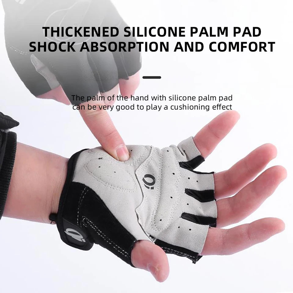 Half Finger Cycling Gloves — Anti-Slip, Breathable, Shock Absorbing