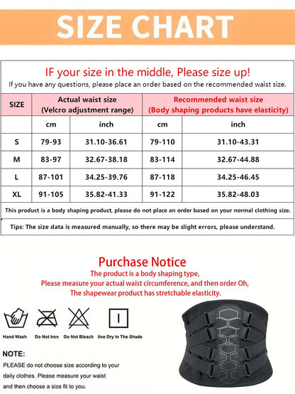 Adjustable Back Support Belt For Men, Multi-Strap Compression Design, Breathable Mesh Waist Shaper, Daily Support