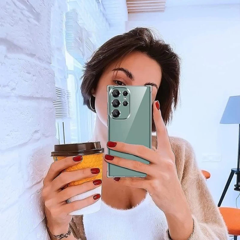 Clear Case For Samsung Galaxy S25 S24 S23 S22 S21 Plus Ultra Shockproof Case A54 A34 A14 A56 A53 A33 A36 A13 A52 A32 A55 Cover