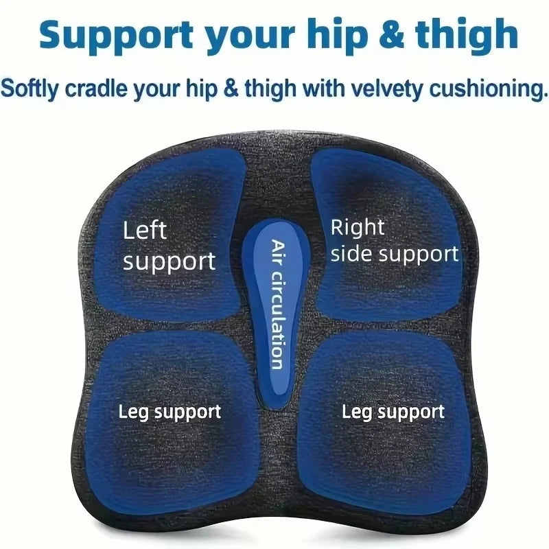 Memory Foam Cushion For Office Chair Student Chair Car Seat Relieves Spine And Hip Burden Fresh Breathable Fabric Easy To Clean