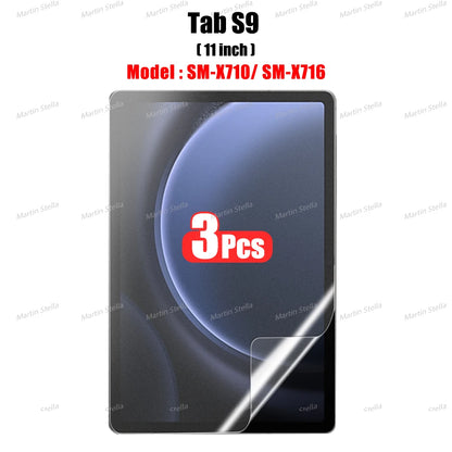 3Pcs Paper Feel Like Screen Protector for Samsung Galaxy Tab S7 S8 S9 Plus Ultra Samsung tab S6 Lite s7 s9 fe A8 A9 A7 No Glass