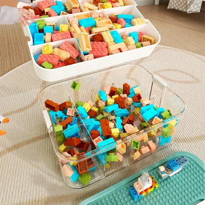 Plastic Storage Box For Lego Children Jigsaw Puzzle Building Block Container Classification Part Sort Box Kidroom Toy Organizer