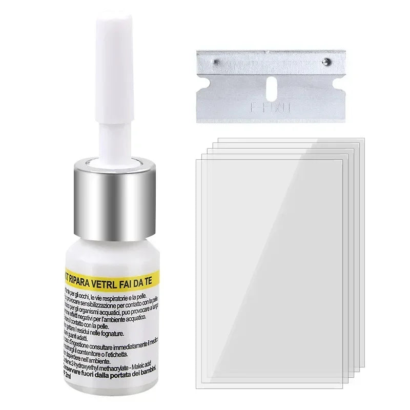 DIY Car Windshield Crack and Scratch Repair Kit with Repair Fluid