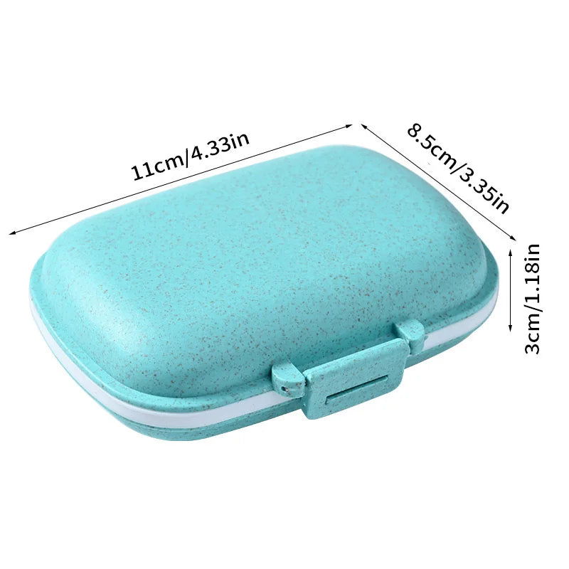 Portable Small Medicine Box Three Meals a Day Sealed Moisture-proof Seven Days a Week Carry-on Drugs Drug Sub-packaging Storage